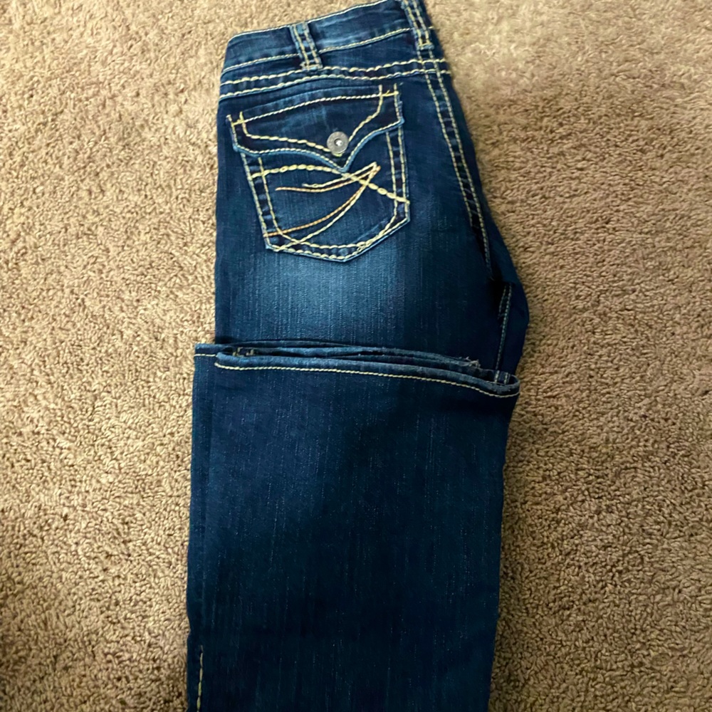 Silver wide leg jeans